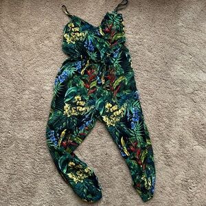 Oasis Tropical Print Jumpsuit
